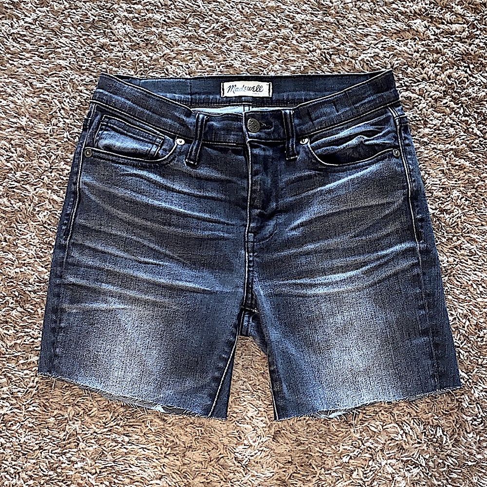 Madewell high riser skinny cut offs